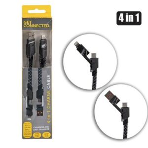 Usb cable 4-in-1 -3.0 amp -1m