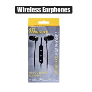 Wireless earphones mic + volume control