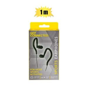 Earphones+ear-clip 1.0m cord