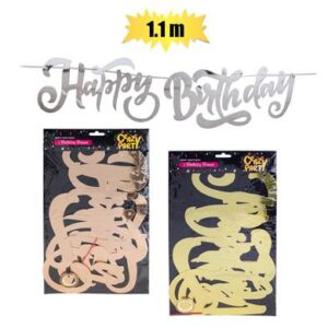 Party banner happy birthday cutout 1.1m