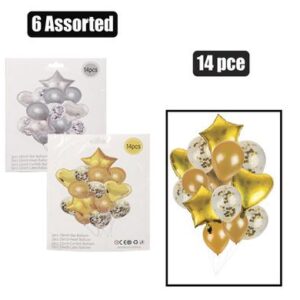 Balloon bouquet foil + latex 14 pc