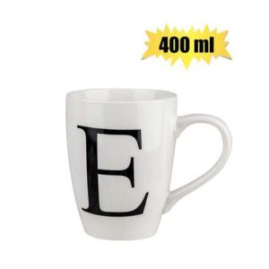 Mug daily tall letter e,400ml