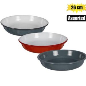 Plate enamel 26cm pasta