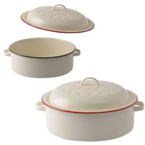 Roaster enamel 20cm round