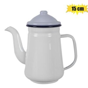 Coffee pot enamel 15cm goose neck spout