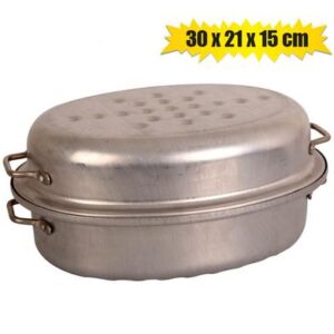 Roaster aluminium oval 30x21x15cm