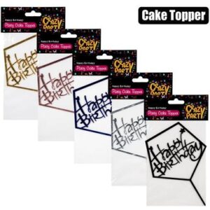 Cake topper-happy birthday 1pc