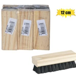 Shoe brush wooden back black