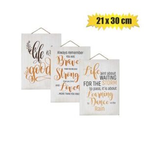 Plaque mdf sign 21x30cm inspirational