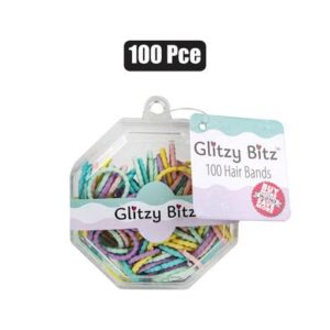 Hair band set pastel asstd 100pce