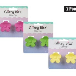 Hair claw clip mini flower 2pc