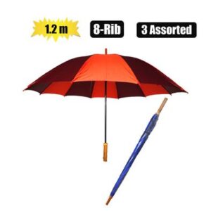 Umbrella golf 8-rib two-tone 1.2m dia