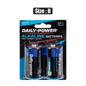Batteries alkaline size:d / lr20 2pce