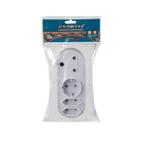 Plug-adaptor 1x16a 1x5a-rnd 2x5-2pin zen