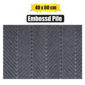 Doormat embossed pile 40x60cm 8mm