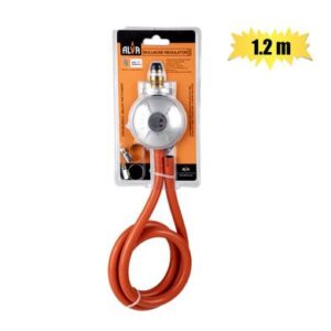 Gas regulator bullnose with 1.2m hose