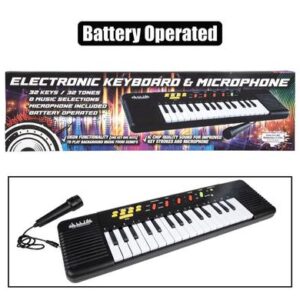Musical keyboard electronic w/mic 32 key