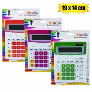Calculator electronic lrg 12 dig 19x14cm