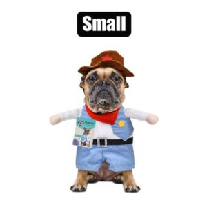 Pet dog novelty clothing sheriff-small