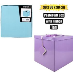 Giftbox flat pack 30x30x30cm pastel