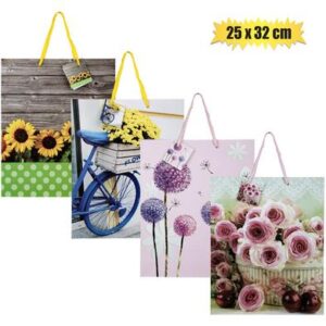 Gift-bag paper lrg 25x32cm everyday flwr