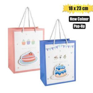 Gift-bag paper med 18x23cm pop-up