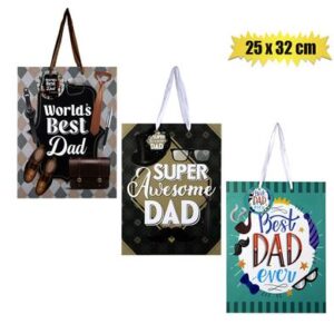 Gift-bag designer lrg 25x32cm dad
