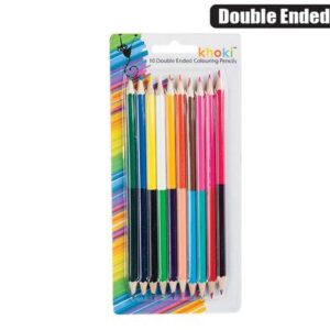 Pencil double ended coloured packed 10