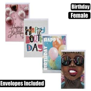 Card & envelope birthday - female (1)