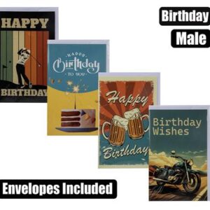 Card & envelope birthday - male