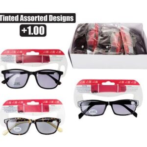 Reading glass tinted asst strenght:+1