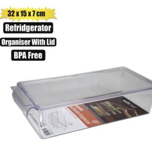 Organiser with lid 32,5x15x7,5cm clear