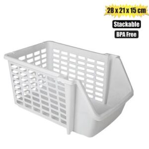 Organiser basket 21x28x14,5cm stackable