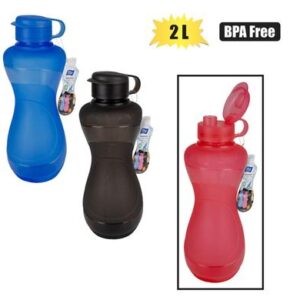 Water bottle pl 2l frosted
