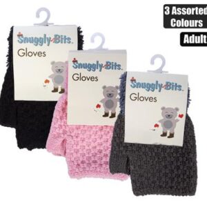 Gloves adult open-finger w/cuff