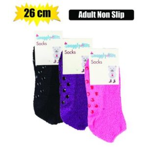 Socks adult non-slip plain 26cm