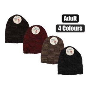 Beanie adult slouchy-fit w/plush inner