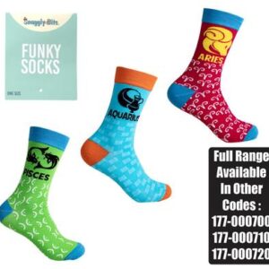 Socks unisex zodiac aquaris/pisces/aries
