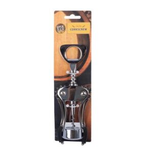 Corkscrew heavy-duty nickled open bar