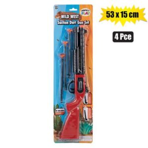 Gun rifle suction dart set 4pc 53x15cm