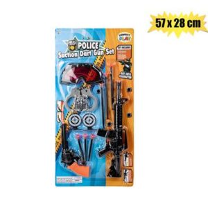 Gun rifle suction dart set 11pc 57x28cm