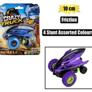Vehicle jeep monster stunt friction 10cm