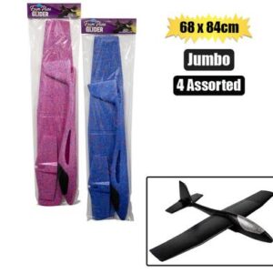 Boys playset glider jumbo plane 65cm