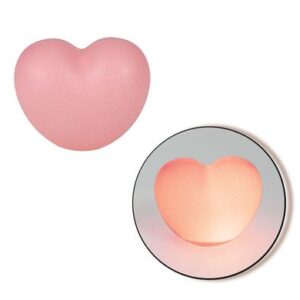 Orn light heart asstd 6.5x8cm b/o