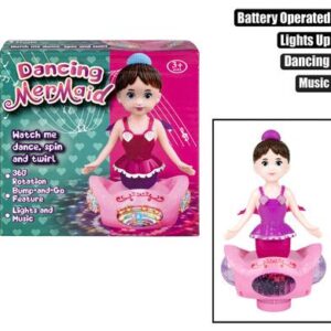 Doll b/o dancing mermaid w/light music