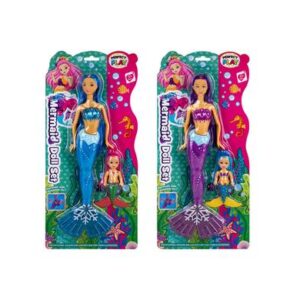 Doll mermaid mom & child