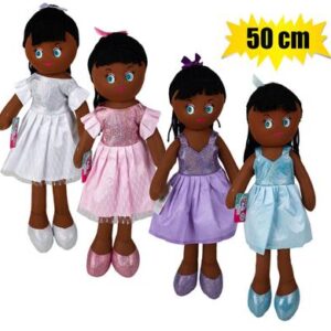 Doll rag ballerina in tutu 50cm