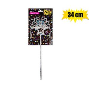 Dress up wand and tiara 34cm