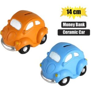 Money-bank ceramic car