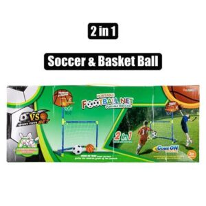 Sport game 2 in 1 soccer & hoop set